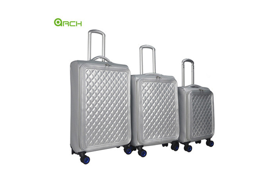 Elegantes weiches mit Seiten versehenes Gepäck PUs mit doppelten Spinner-Rädern und internem Laufkatzen-System