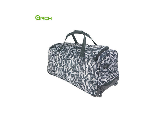 Hersteller Druck Polyester Rollgepäcksack mit zwei vorderen Taschen